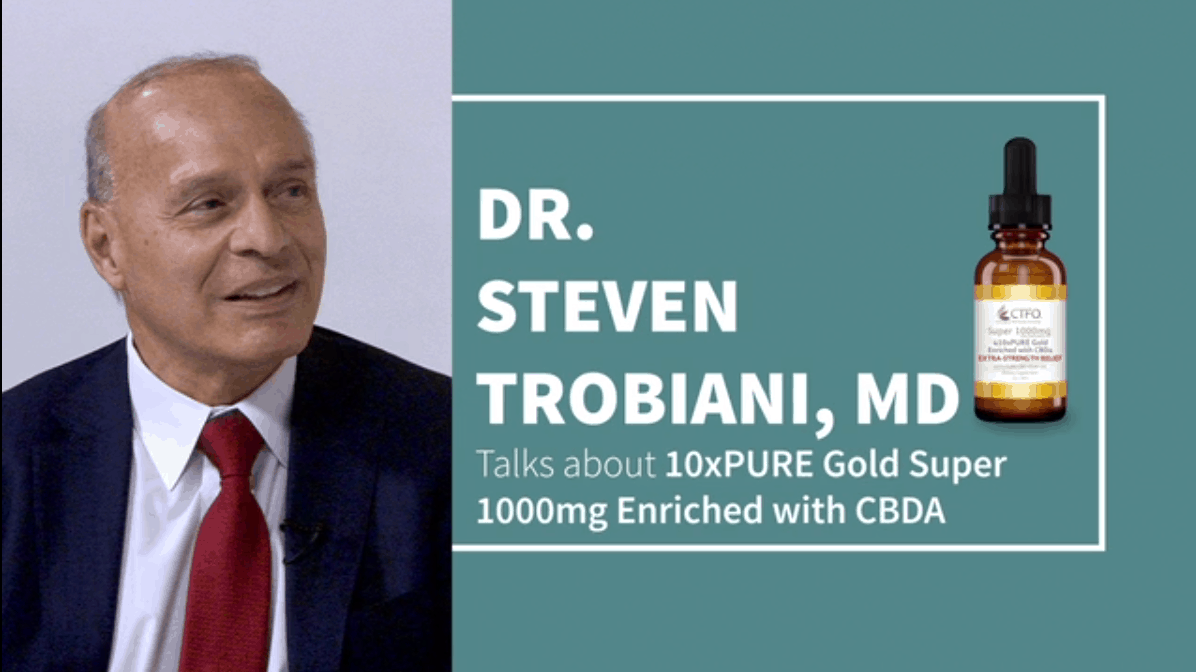 Dr Steven Trobiani recommends 10xPURE Super 1000 for back pain