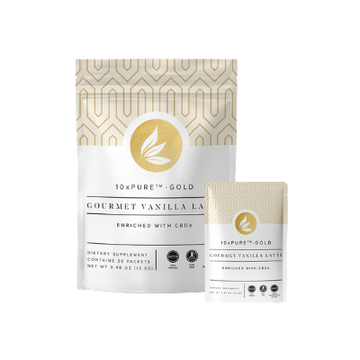 10xPURE™-GOLD Gourmet Vanilla Latte with CBDa